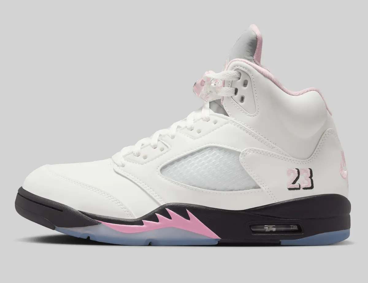 AIR JORDAN 5 RETRO / エア ジョーダン 5 レトロ White Medium Soft Pink Black HQ7978-102