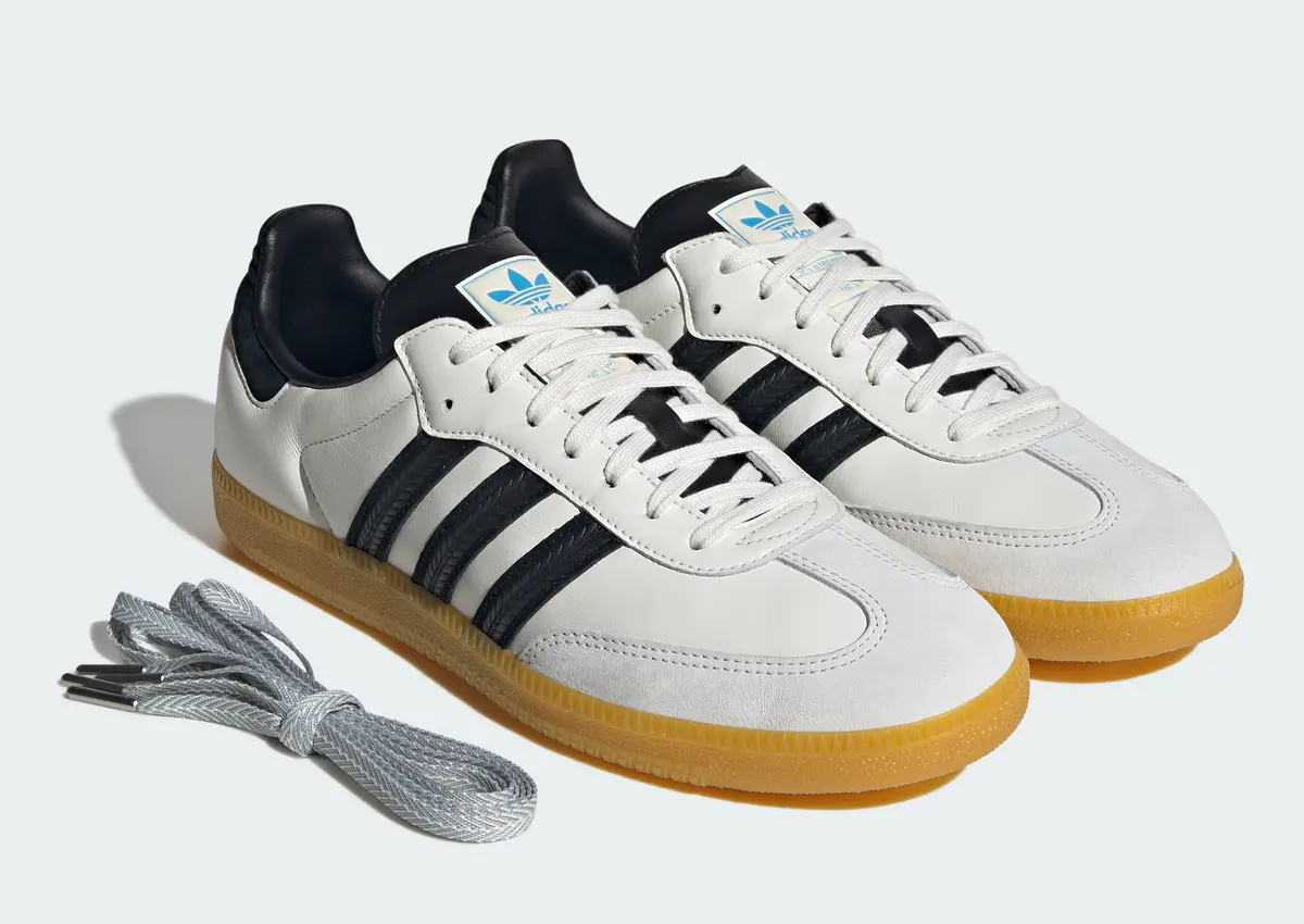 [アディダス] サンバ OG [SAMBA OG] オフホワイト/コアブラック/プリラブドイエロー KJ1455 9/19発売 ADIDAS ORIGINALS SAMBA OG / アディダス オリジナルス