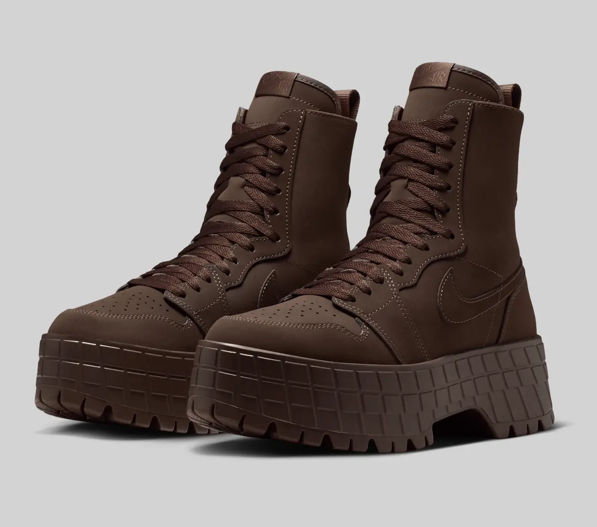 NIKE ブルックリン　25cm ジョーダン ブーツ サイズ感】NIKEエアジョーダン1「ブルックリン」厚底ブーツは盛