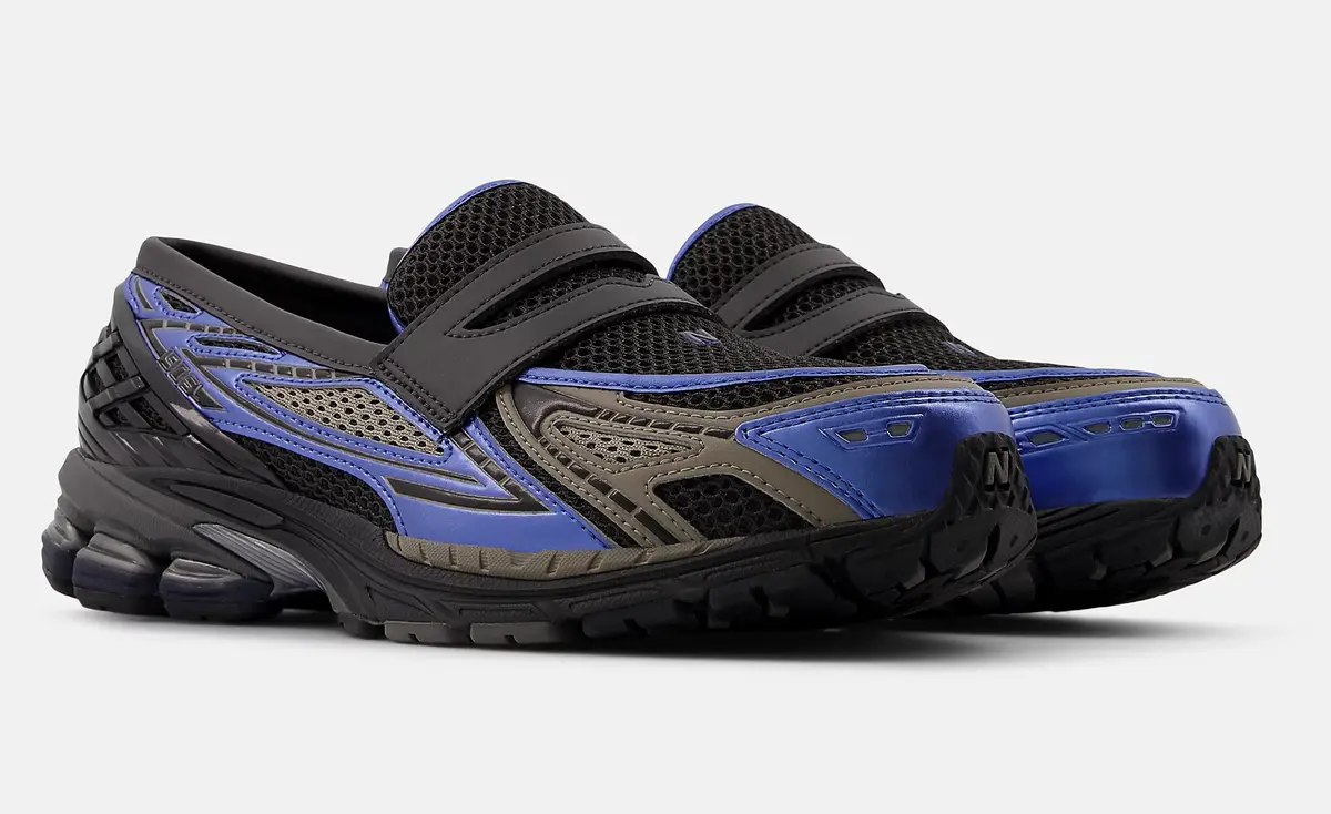 靴 New Balance 1906L Black/Blue Gemstone 41 New Balance's Metallic 1906L Sneaker-Loafer Is a Real Gem
