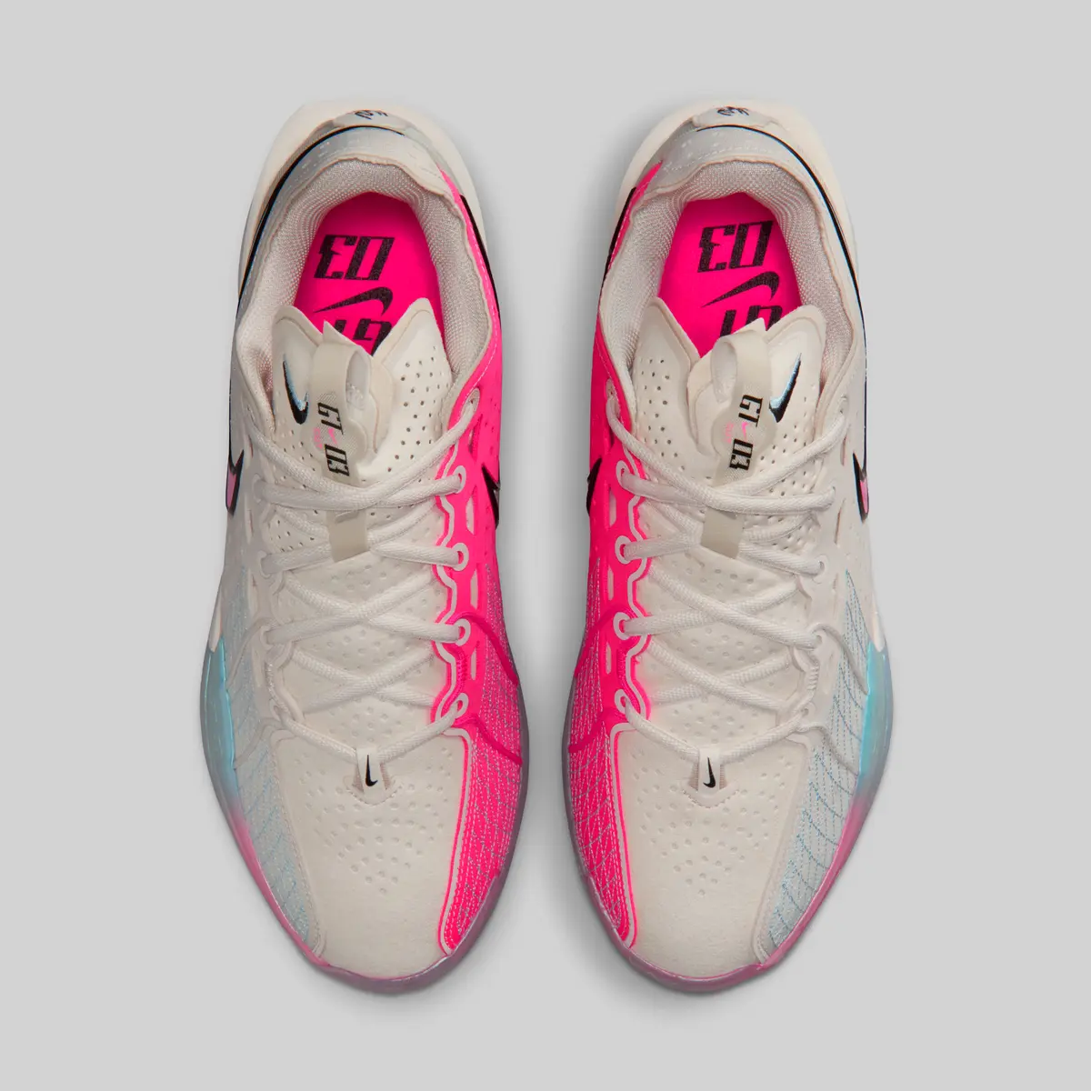 Nike GT CUT 03 バスケットボールシューズ ホワイト／ピンク NIKE公式】ナイキ G.T. カット 3 EP バスケットボールシューズ
