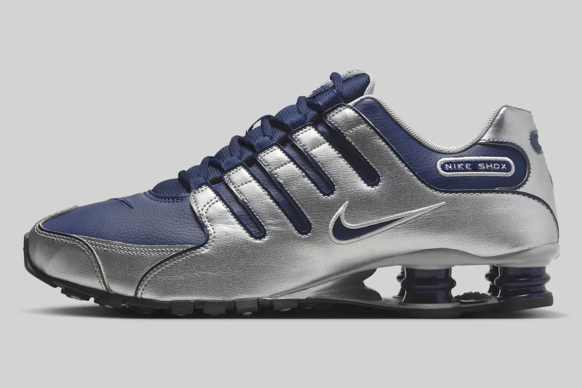 Nike Shox ネイビー/シルバー スニーカー ナイキ ショックス NIKE SHOX NZ / ナイキ ショックス NZ Midnight Navy Metallic Silver