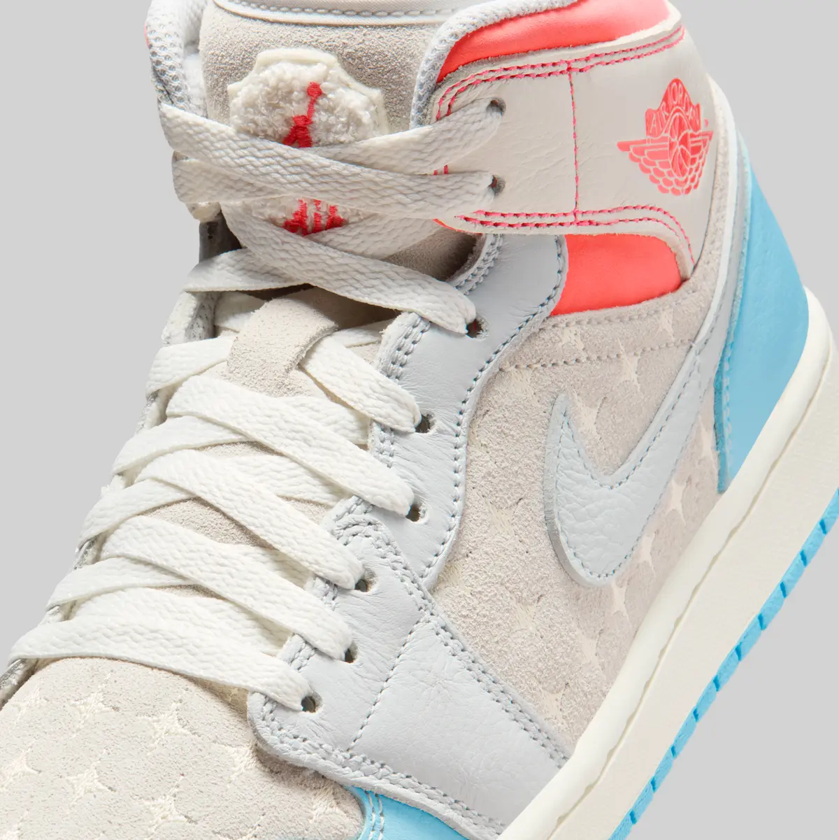AIR JORDAN 1 MID / エア ジョーダン 1 MID Wmns Sail Hot Lava Muslin Blue Chill IM7420-133