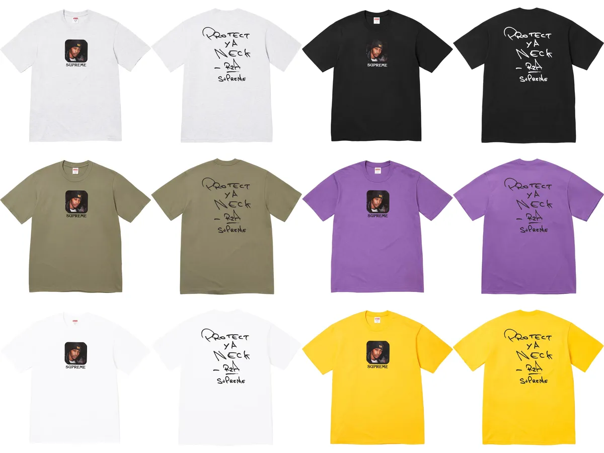 ステッカー付 Supreme x Wu-Tang RZA Tee Black L Supreme Wu-Tang