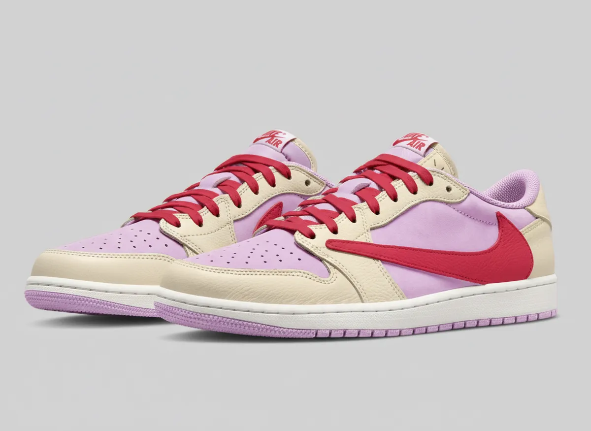 TRAVIS SCOTT x AIR JORDAN 1 LOW OG / トラヴィス・スコット x エア ジョーダン 1 LOW OG Muslin Shy Pink IQ7604-100