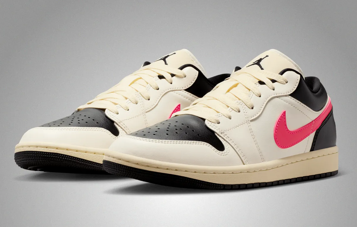 AIR JORDAN 1 LOW / エア ジョーダン 1 LOW Pale Ivory Black Muslin Racer Pink DC0774-107