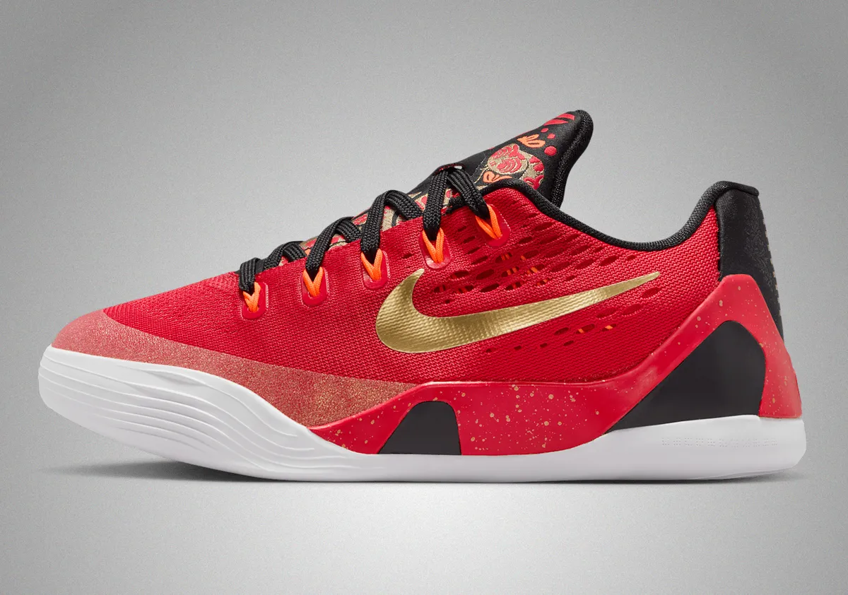 Nike Kobe9 lowシューズ レッド/ゴールド 11/22発売｜Nike Kobe 9 EM Low Protro 