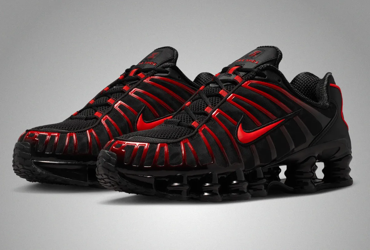 12/15発売 NIKE SHOX TL / ナイキ ショックス TL Black Light Crimson