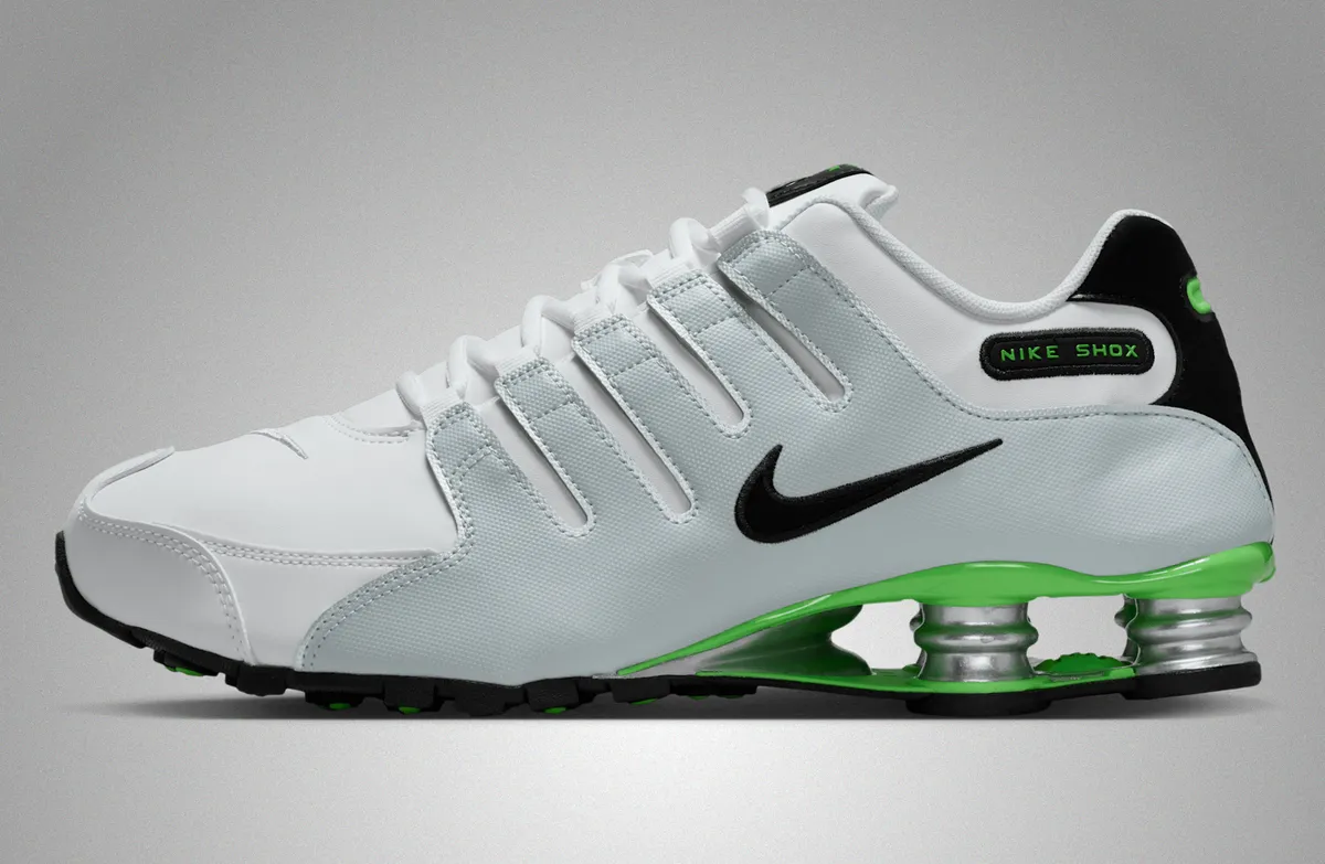 NIKE SHOX NZ / ナイキ ショックス NZ White Metallic Silver Green