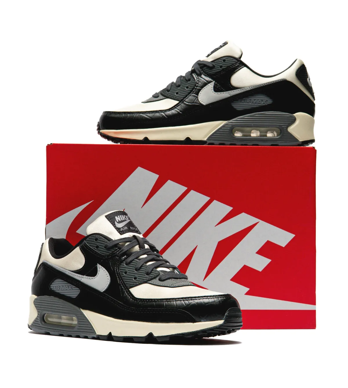 NIKE AIR MAX 90 QS / ナイキ エア マックス 90 QS Sail Black Anthracite Light Smoke Grey IO4468-100