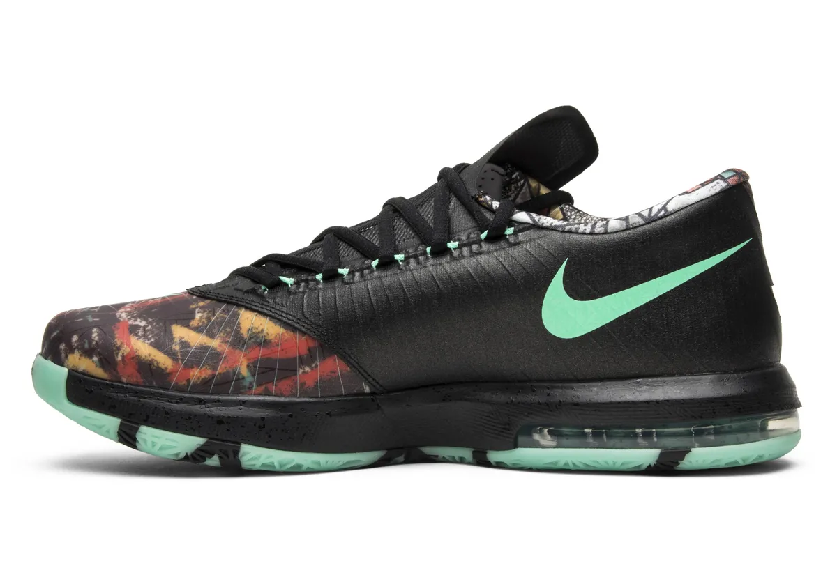NIKE KD6 / ナイキ KD6 All Star Multi-Colour Black Green Glow