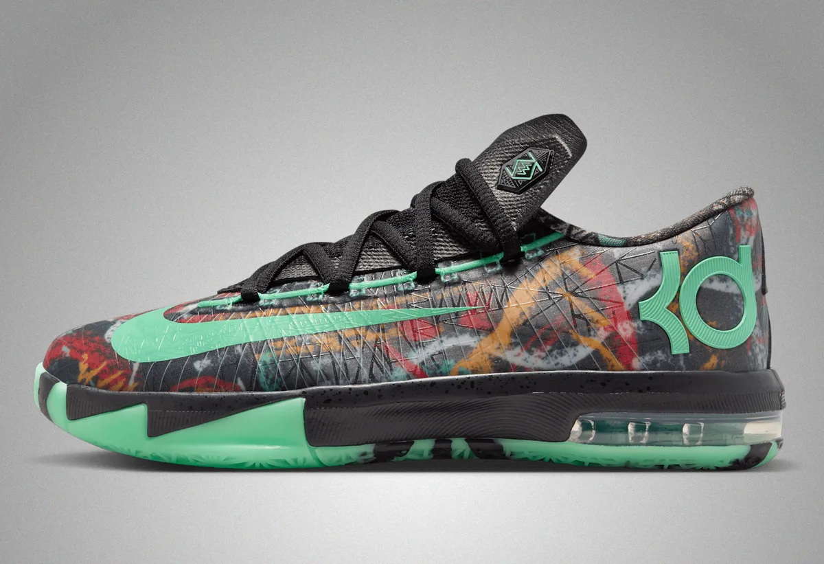 NIKE KD6 / ナイキ KD6 All Star Multi-Colour Black Green Glow