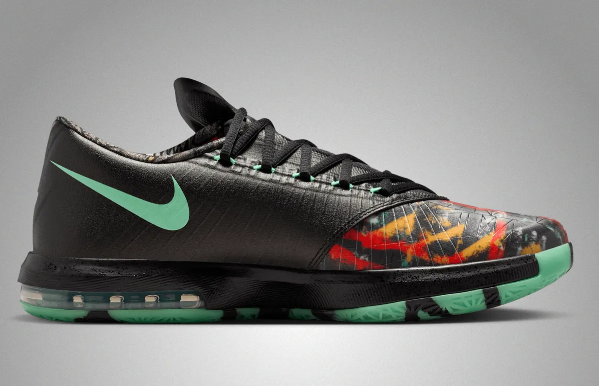 NIKE KD6 / ナイキ KD6 All Star Multi-Colour Black Green Glow